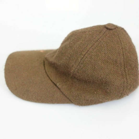GREEN TOPS Men's Brown Peaked Cap OS Hat Metal Buckle Reusable Sustainable - Picture 5 of 12